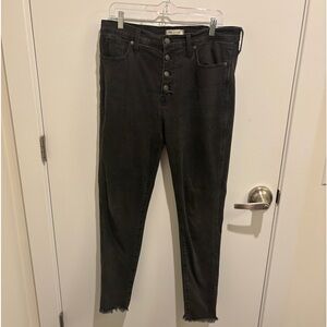 MADEWELL RAW HEM SKINNY JEANS